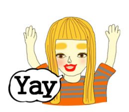 Kawaii girls Mayuko and friends sticker #7693500