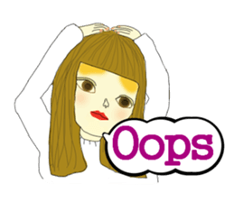 Kawaii girls Mayuko and friends sticker #7693501