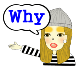 Kawaii girls Mayuko and friends sticker #7693502