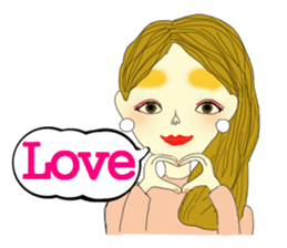 Kawaii girls Mayuko and friends sticker #7693509