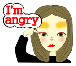 Kawaii girls Mayuko and friends sticker #7693510