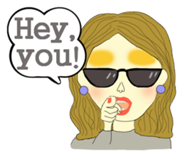 Kawaii girls Mayuko and friends sticker #7693512