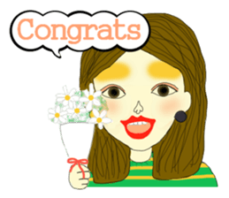 Kawaii girls Mayuko and friends sticker #7693514