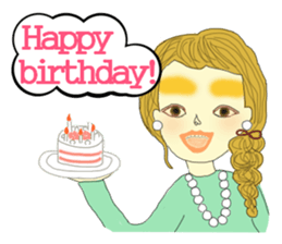 Kawaii girls Mayuko and friends sticker #7693515