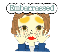 Kawaii girls Mayuko and friends sticker #7693516