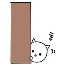 Three white cats sticker #7693932