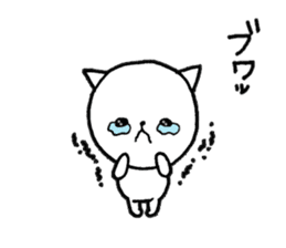 Three white cats sticker #7693938