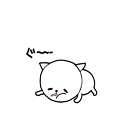 Three white cats sticker #7693940