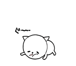 Three white cats sticker #7693940