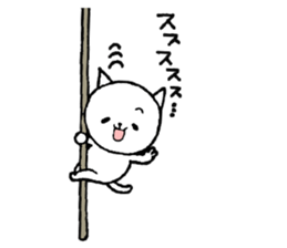 Three white cats sticker #7693944