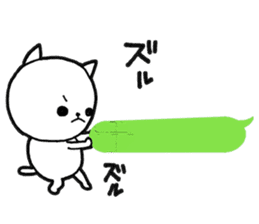 Three white cats sticker #7693948