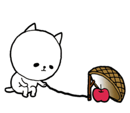 Three white cats sticker #7693958