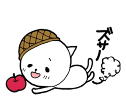 Three white cats sticker #7693959