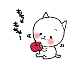 Three white cats sticker #7693960