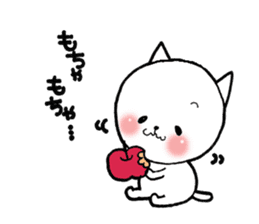 Three white cats sticker #7693960