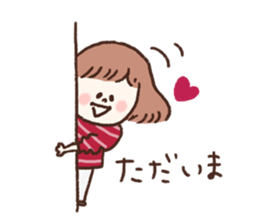 She only cut her bangs. sticker #7693971