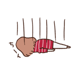 She only cut her bangs. sticker #7693976