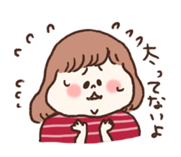 She only cut her bangs. sticker #7693992