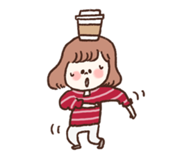 She only cut her bangs. sticker #7693993