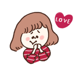 She only cut her bangs. sticker #7694000