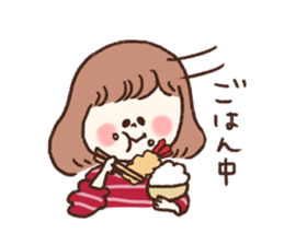 She only cut her bangs. sticker #7694001