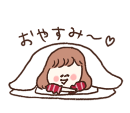 She only cut her bangs. sticker #7694002