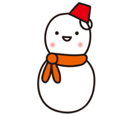 Cute & Kawaii Snoman YUKIERU ver. groval sticker #7694084