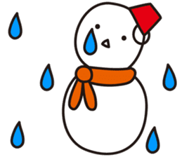 Cute & Kawaii Snoman YUKIERU ver. groval sticker #7694087