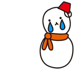 Cute & Kawaii Snoman YUKIERU ver. groval sticker #7694088