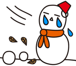 Cute & Kawaii Snoman YUKIERU ver. groval sticker #7694089