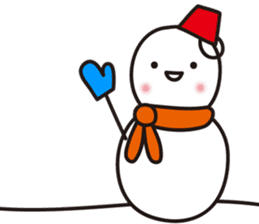 Cute & Kawaii Snoman YUKIERU ver. groval sticker #7694091