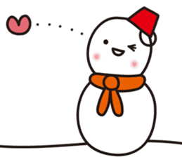 Cute & Kawaii Snoman YUKIERU ver. groval sticker #7694092