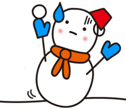 Cute & Kawaii Snoman YUKIERU ver. groval sticker #7694094