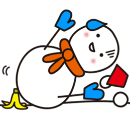 Cute & Kawaii Snoman YUKIERU ver. groval sticker #7694095