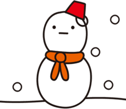 Cute & Kawaii Snoman YUKIERU ver. groval sticker #7694096