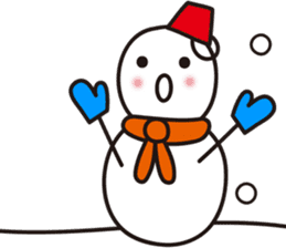 Cute & Kawaii Snoman YUKIERU ver. groval sticker #7694097