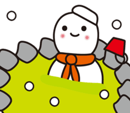 Cute & Kawaii Snoman YUKIERU ver. groval sticker #7694099