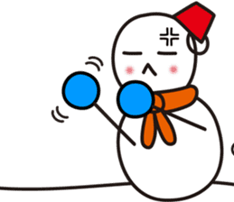 Cute & Kawaii Snoman YUKIERU ver. groval sticker #7694101