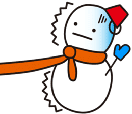 Cute & Kawaii Snoman YUKIERU ver. groval sticker #7694103