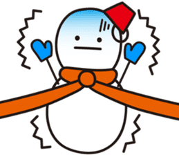 Cute & Kawaii Snoman YUKIERU ver. groval sticker #7694104