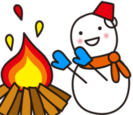 Cute & Kawaii Snoman YUKIERU ver. groval sticker #7694105