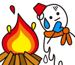 Cute & Kawaii Snoman YUKIERU ver. groval sticker #7694106