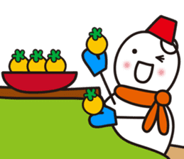 Cute & Kawaii Snoman YUKIERU ver. groval sticker #7694109
