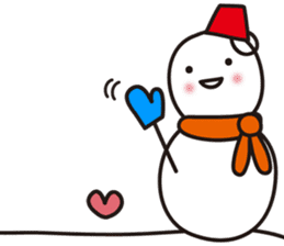 Cute & Kawaii Snoman YUKIERU ver. groval sticker #7694110
