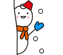 Cute & Kawaii Snoman YUKIERU ver. groval sticker #7694113