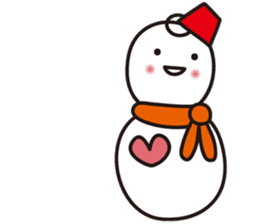 Cute & Kawaii Snoman YUKIERU ver. groval sticker #7694114