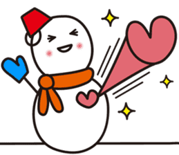 Cute & Kawaii Snoman YUKIERU ver. groval sticker #7694115
