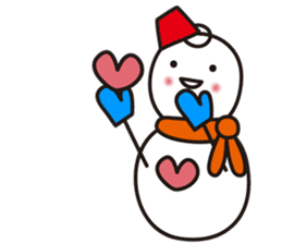 Cute & Kawaii Snoman YUKIERU ver. groval sticker #7694116