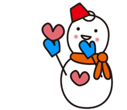 Cute & Kawaii Snoman YUKIERU ver. groval sticker #7694116
