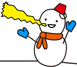 Cute & Kawaii Snoman YUKIERU ver. groval sticker #7694119